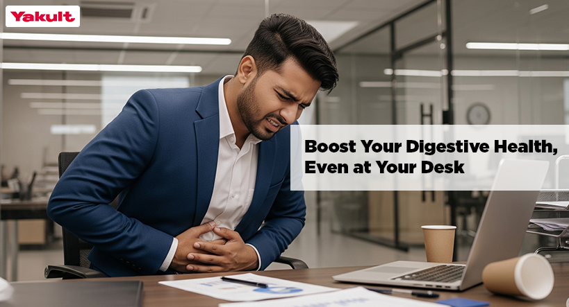 Desk Job Digestive Issues? Improve Gut Health with Yakult